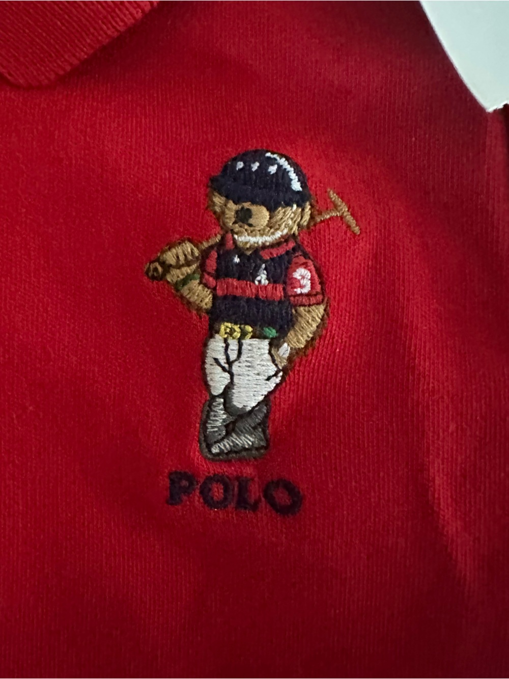 Ralph Lauren Red Polo Bear Shortall, NWT, 18 Months - Picture 2 of 8